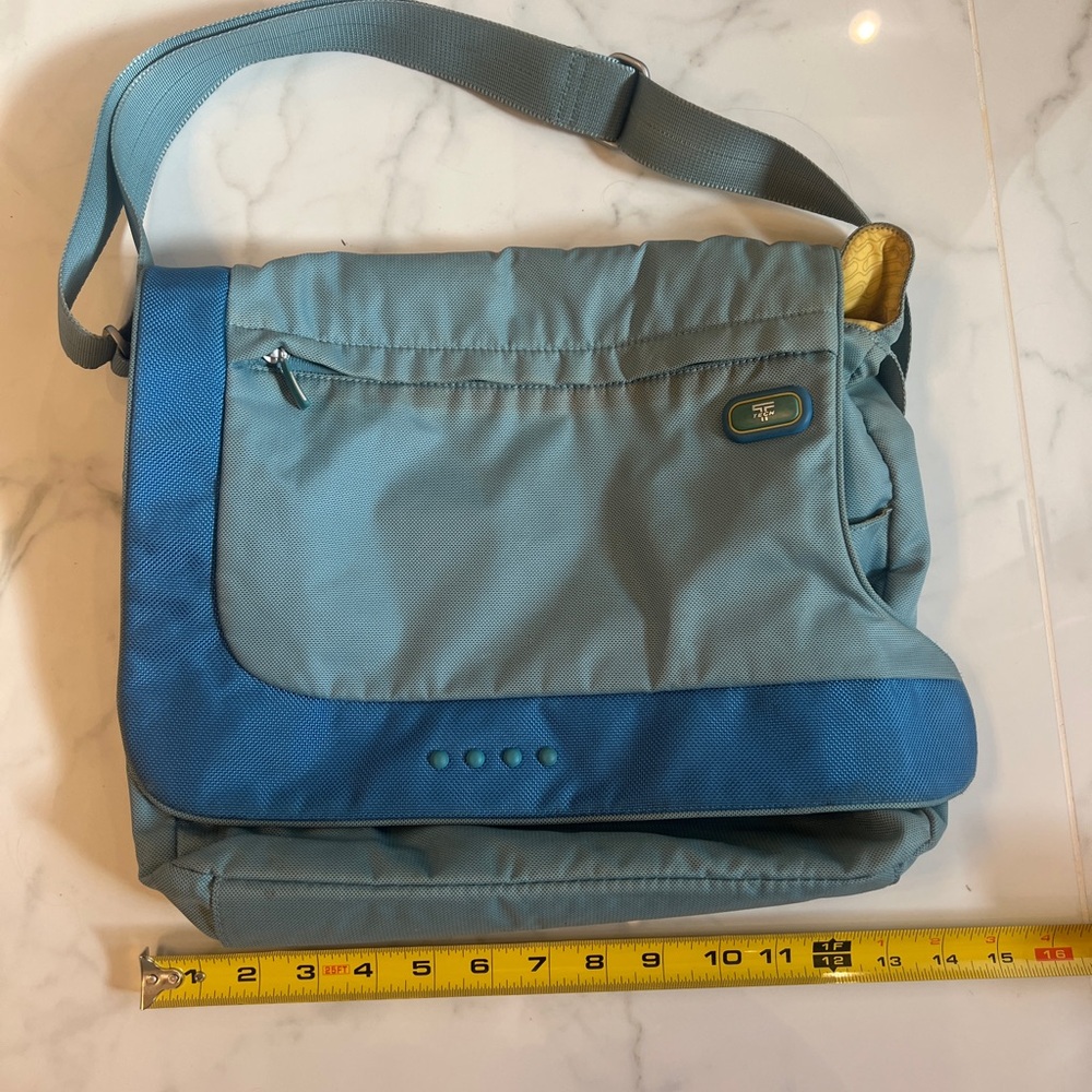 Blue Teal Unisex Tumi T Tech Messenger Bag